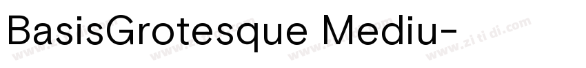 BasisGrotesque Mediu字体转换